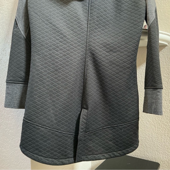 THE NORTH FACE Ws ReCOVER UP Fleece Hooded Jacket Coat BLack Gray Large S - Picture 8 of 10